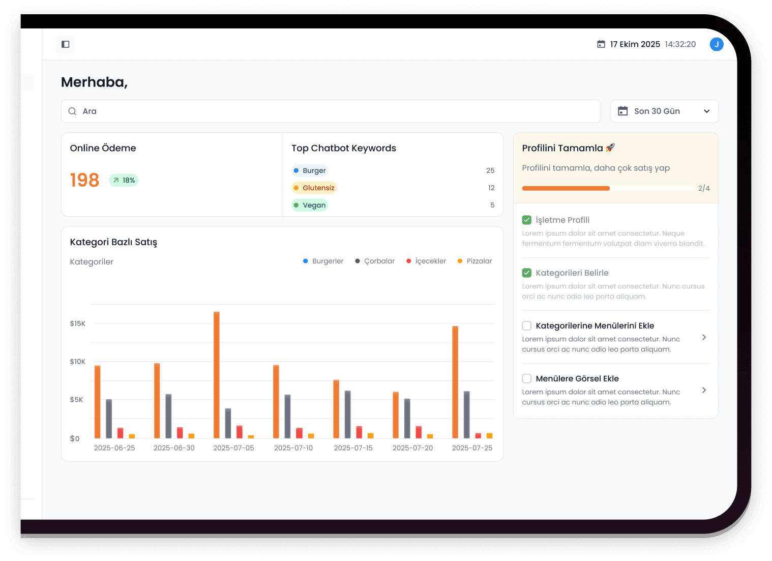 GGMenu Yönetim Paneli